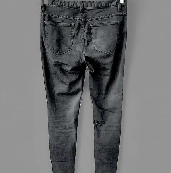 Free People High Rise Busted Skinny Stretch Carbon Jeans, 27 inseam/32 waist - Image 7