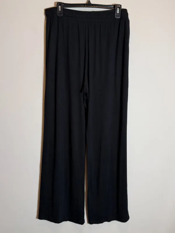 Nuuds Wide Leg Lounge Pants Women's Large Black Loungewear Comfy Relaxation Cozy - Image 8