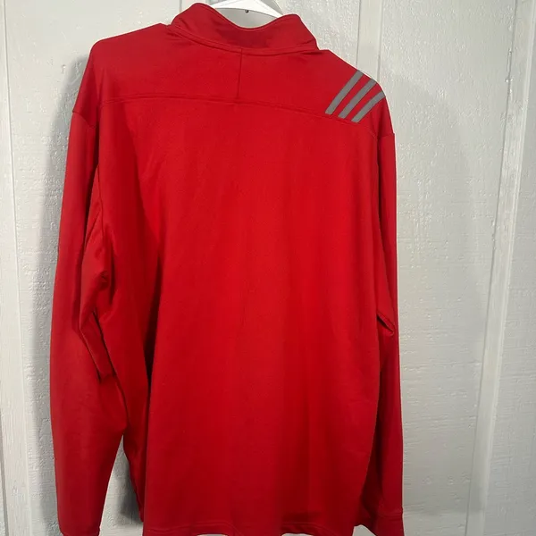 Adidas Red 1/4 Zip Pullover Size XL EUC - Image 5