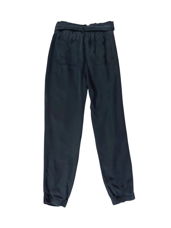 Abercrombie & Fitch Women’s S Navy Paperbag Jogger Pants Used Blue Lyocell - Image 9