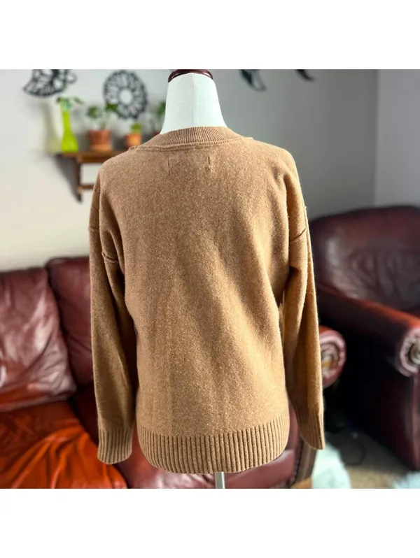 Anthropologie Pilcro Camel Knit Sweater – Women's Size XS - Image 2