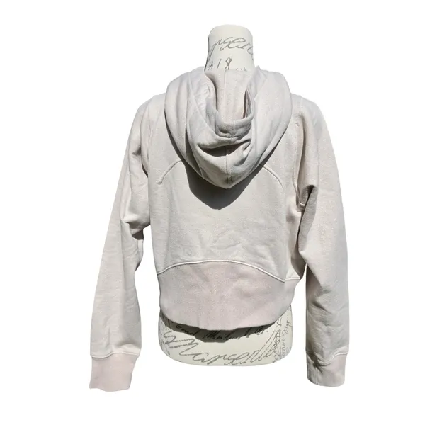 Lululemon Loungeful Cropped‎ Hoodie Spark Sweatshirt Size 6 Beige Shimmer Gold - Image 7