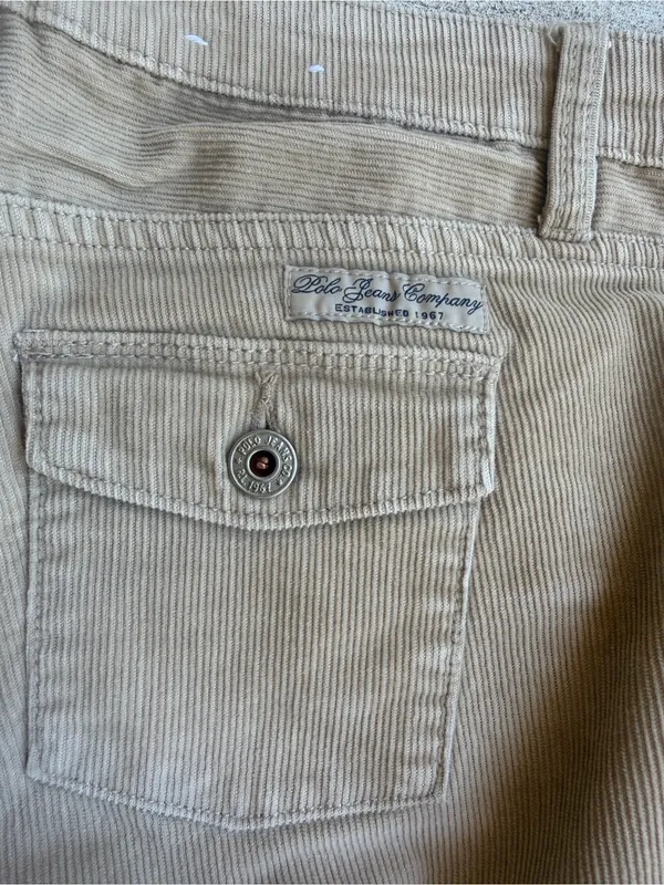 Ralph Lauren Tan Corduroy Boot Cut Pants - Image 6