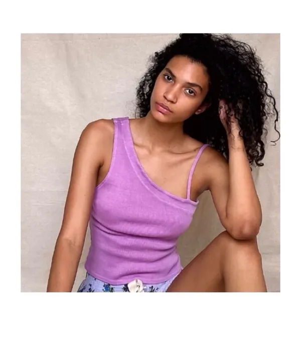 Free People Purple Tank Top Ribbed - Image 3