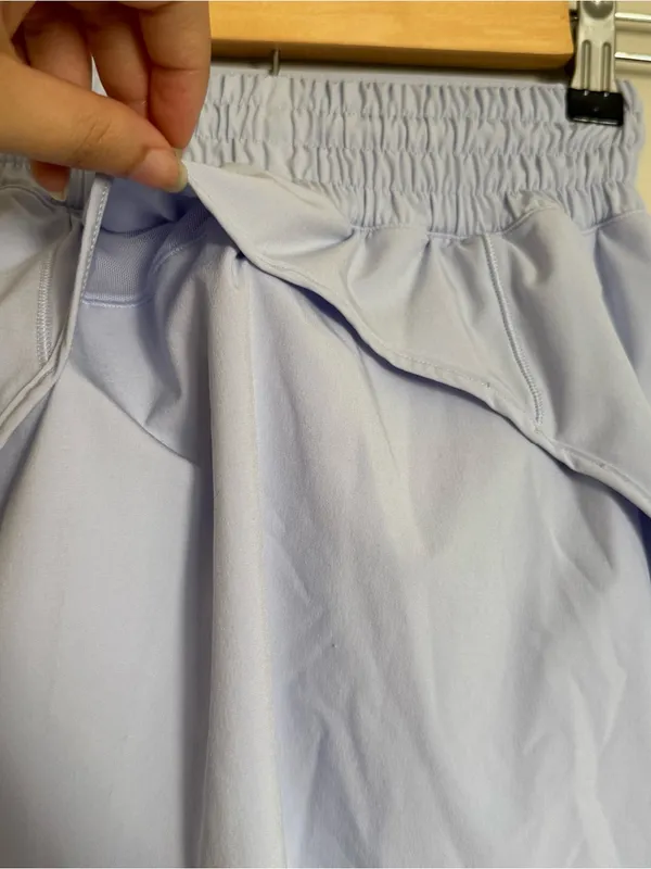 Lululemon Hotty Hot High-Rise Skirt Skort Size 0 Pastel Blue Periwinkle Shorts - Image 9