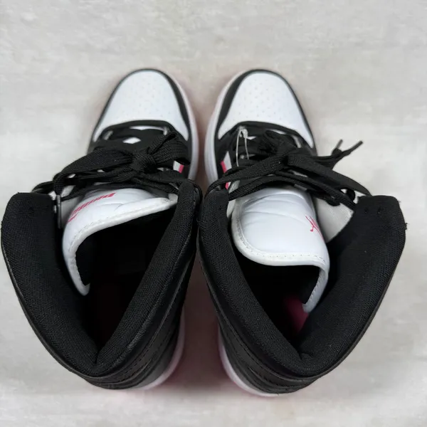 Puma Rebound V6 Womens 8.5 High Top Sneakers Black White Pink 403462-02 - Image 5