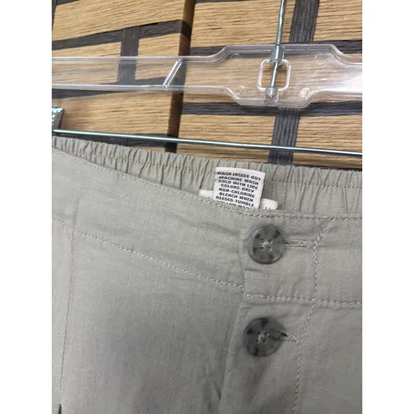 Sincerely Jules Tan Wide Leg‎ Crops Size Large - Image 8