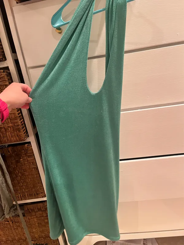 Edikted Green Halter Dress Mini - Image 5