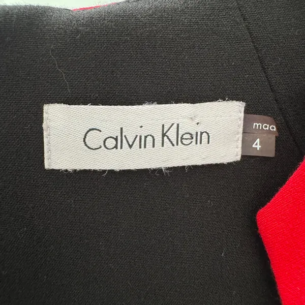 Calvin Klein Sheath Dress 4 Red Sleeveless Ruched Cocktail Party Wedding Guest - Image 8