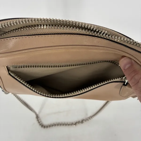 Coach Legacy Flight Bag Crossbody Tan Leather Chain Strap Tassel Purse - Image 9