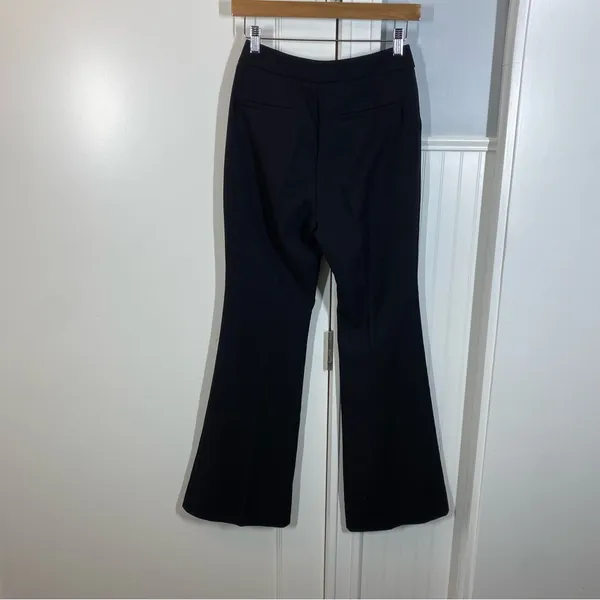 Anthropologie Exquise Sleek Flare Pants Black Office Career Size‎ XS minimalist - Image 5