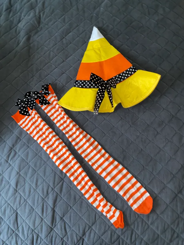 Candy Corn Witch Costume Orange Size M - Image 5
