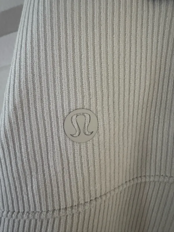 Lululemon Ribbed Softstreme Zip Leg Flared Pant in Bone NWOT - Image 9