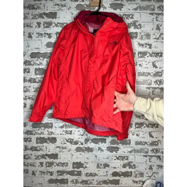 The North face | women bright colored rain coat with hood - Image 12