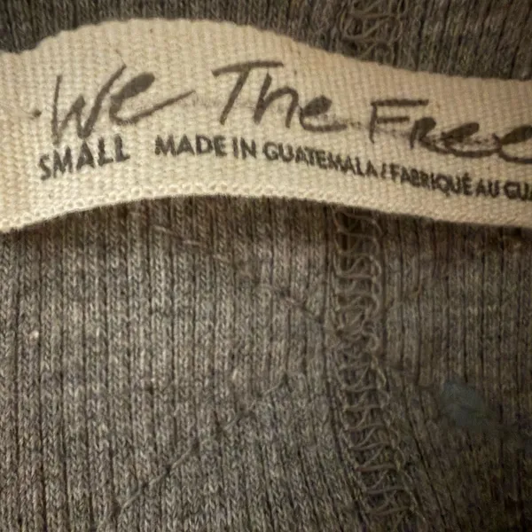 We The Free Late Sleeveless Ribbed Tank Top - Gray - Image 4