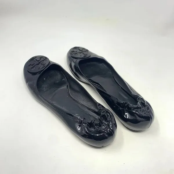 Tory Burch Reva Classic Patent Leather Ballet Flats Black Size US‎ 7.5 - Image 8