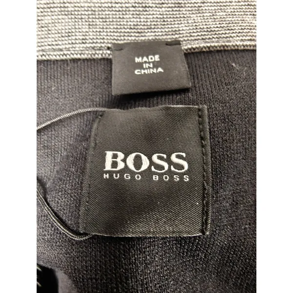 Mens Hugo Boss B-Sidney Quarter Zip Pullover Black 3XL - Image 4