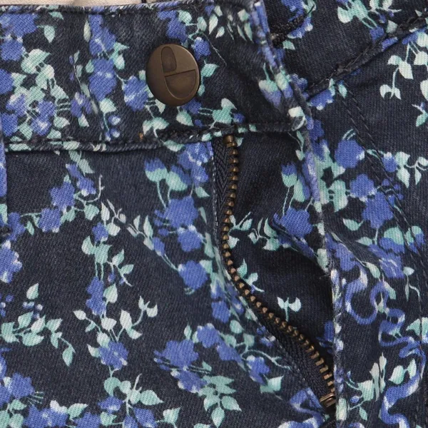 Else Womens Stretch Skinny Leg Jeans 1672359e17a697 Blue Floral 26 - Image 5