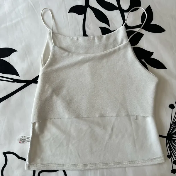 Candy Crush White Cropped Camisole - Image 3