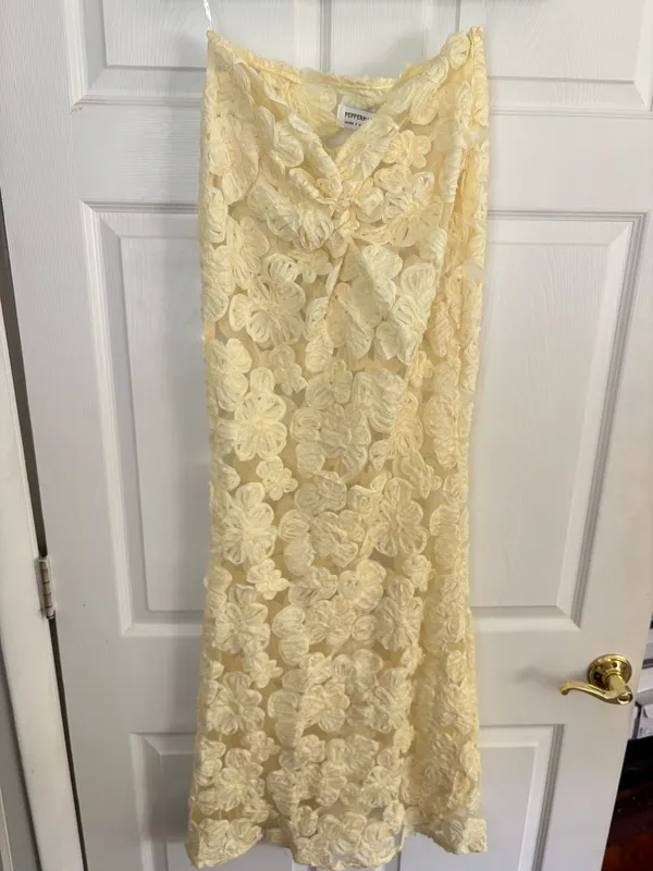 Peppermayo Maxi Skirt Ivory - Image 2