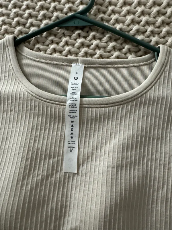Lululemon Ebb to Street Cropped Long Sleeve - Image 3