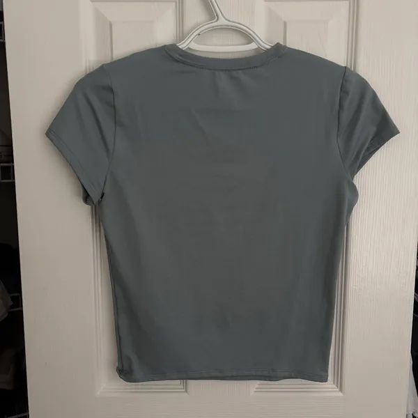 Hollister blue green baby tee - Image 2