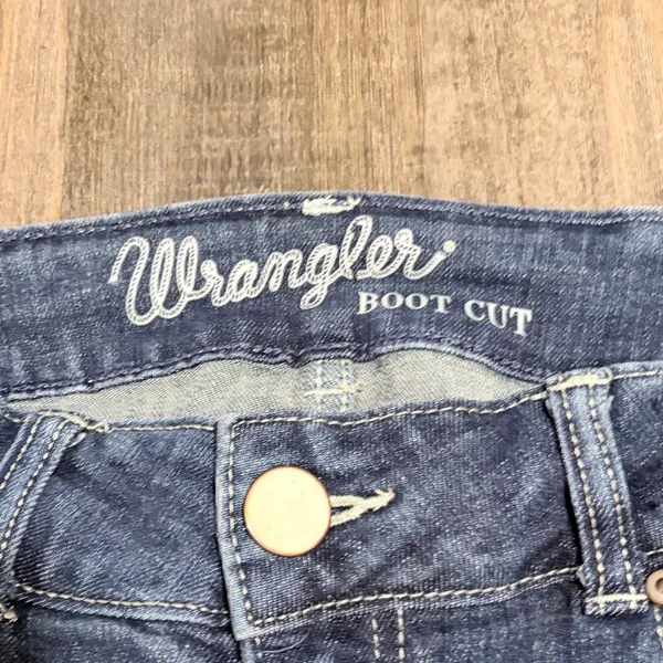 Wrangler Mae Boot Cut Jeans 7x30 Dark Wash Mid Rise Western Denim Western Rodeo - Image 4