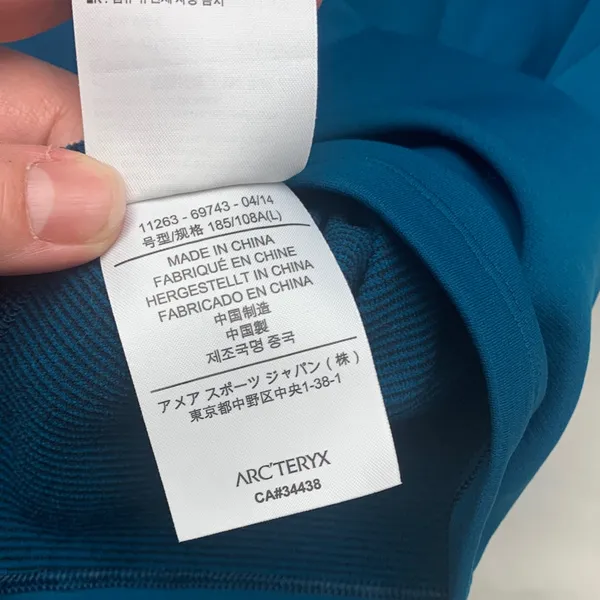 Arc'teryx womens large long sleeve shirt blue Teal Undershirt - Image 9