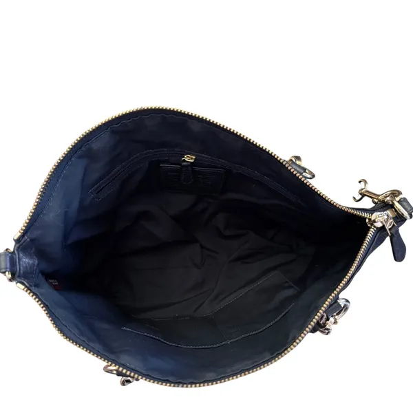 Coach Vintage Kelsey Black Pebbled Leather Satchel Crossbody Purse - Image 8
