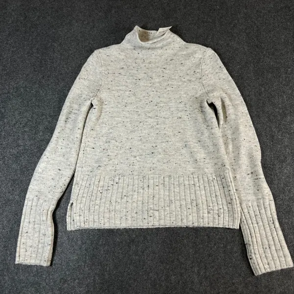 Madewell Donegal Smoke Roll Neck Wool Blend Sweater Grey K5410 Womens Small NWT - Image 2