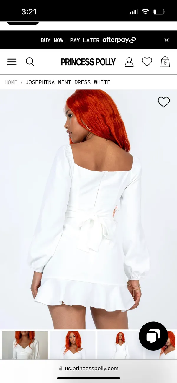 White Mini Dress - Image 6