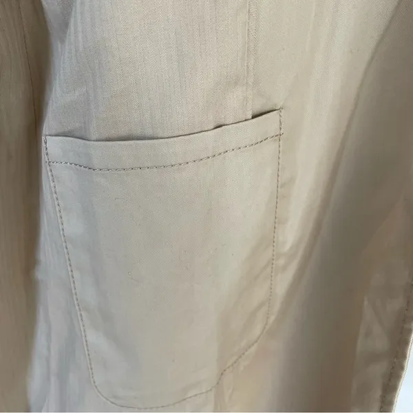 Banana Republic Essential Trench Coat Golden Beige Size Small Water Resistant - Image 5