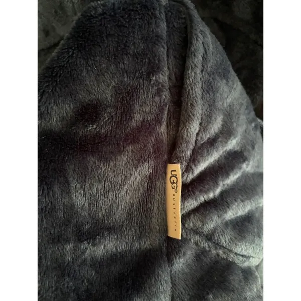 Ugg Ilsa Plush Fleece Open Lounge Cardigan Navy Blue L - Image 6