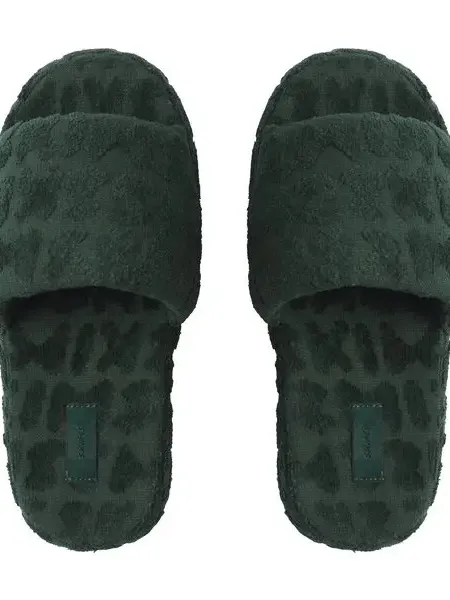 NWOT Skims Spa Terry logo slippers pine size 37 - Image 3