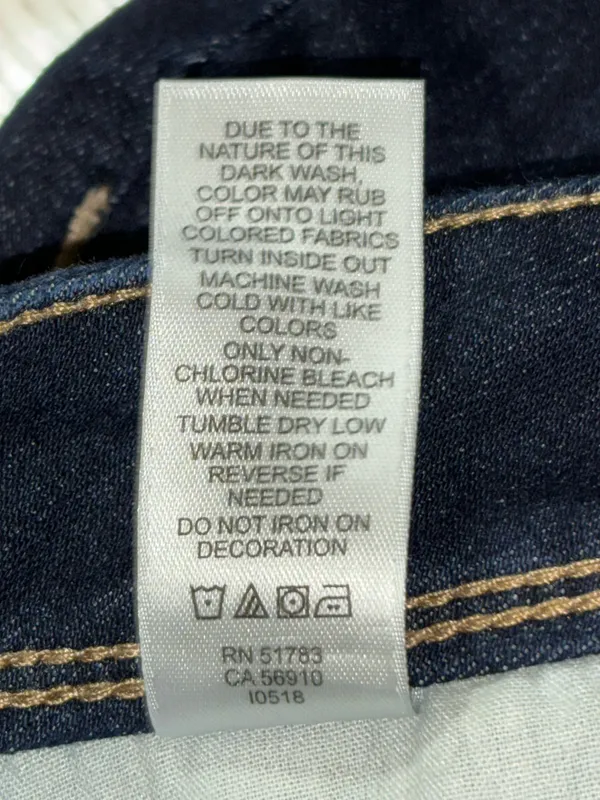 Maurices Jeans Women's Size 12 Regular Dark Wash Skinny Taper Leg Embroidered - Image 9