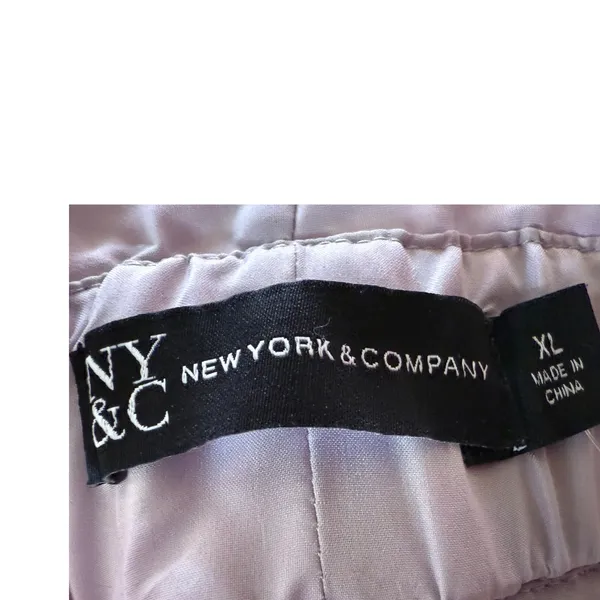 NY&C New‎ York & Company Sequin Shorts Lilac Purple Party Sparkly XL - Image 4