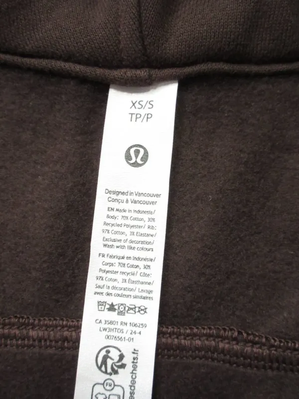 NWT Lululemon Scuba Oversized Half Zip Hoodie in Espresso Brown Sweatshirt XS/S - Image 5