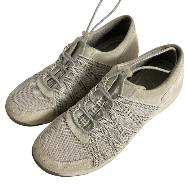Dansko Sneakers Women's Size 39‎ Honor Ivory Suede Walking Comfort Shoes - Image 7