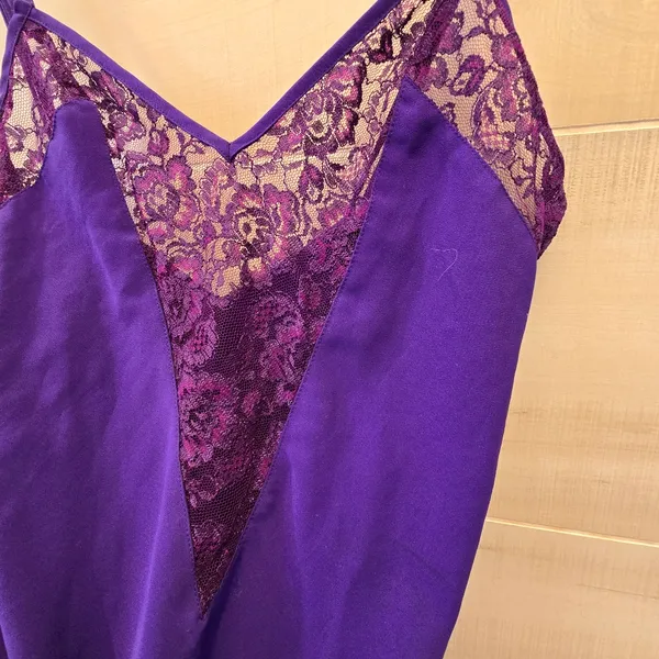 Victoria's Secret Purple Lingerie Night Gown Babydoll Slip - Image 5