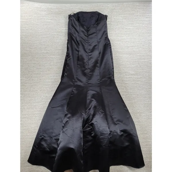 VTG Gunne Sax Jessica McClintock Gown 5/6 Black‎ Pink Satin Fairy Formal Dress - Image 4