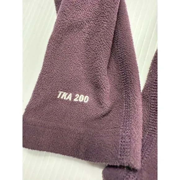North Face Sweatshirt Womens‎ Medium Hoodie Full Zip Long Sleeve Purple TKA 200 - Image 7