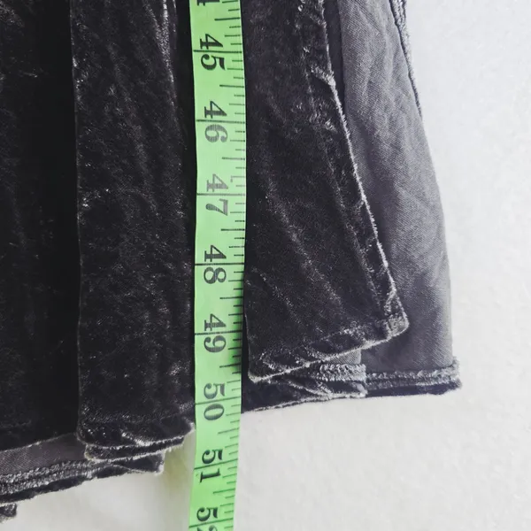 Bella Dahl Women's Gray Crushed Velvet Maxi Dress Cowl Neck Side Slits Small‎ - Image 9