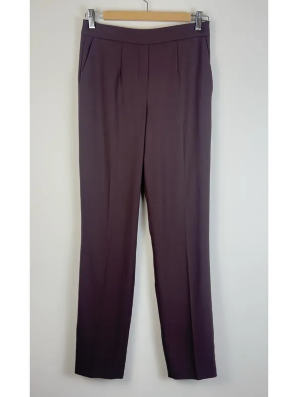 Aritzia Babaton Conan Pant Coffee Bean Brown Slim Straight Trousers Size 4 - Image 3
