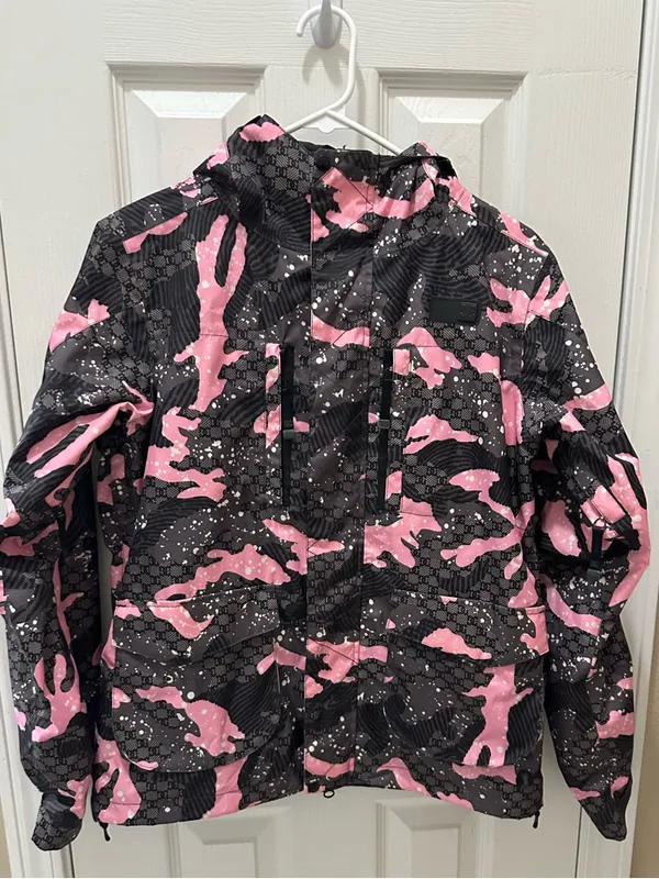 DC Snow ski Jacket size XS pink gray camo - Image 12
