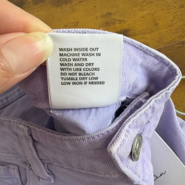 KanCan Lavender Ultra High Rise 90s Straight Leg Jeans 12/31 NWT Minor Flaw - Image 5