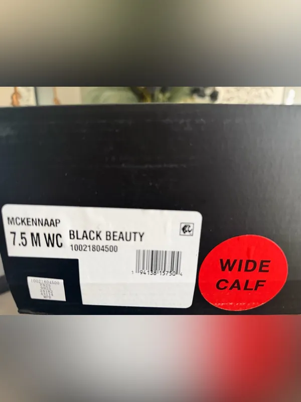 INC International Concepts Mckennaa Pointy Toe black wide calf Boots 7.5 NEW - Image 4