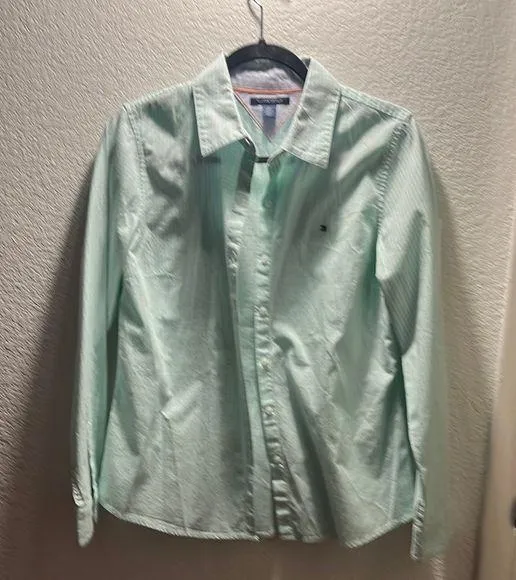 Tommy Hilfiger Green Casual Button Down Shirt - Image 2