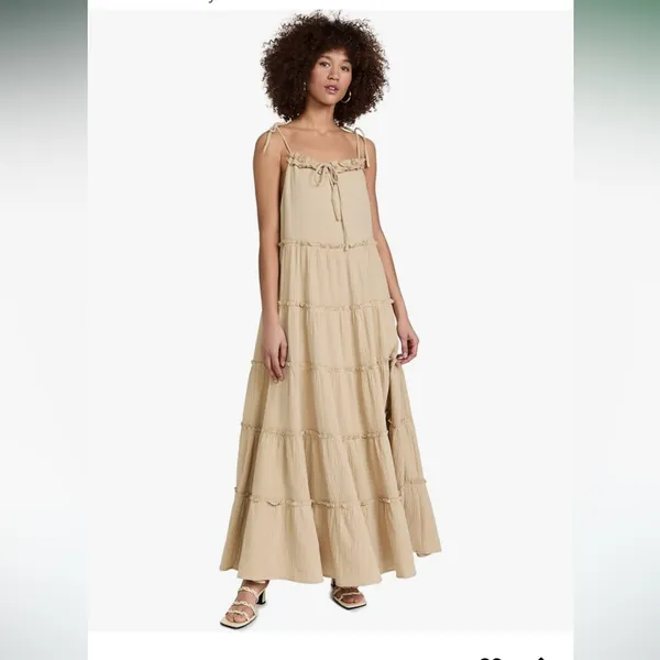 Anthropologie / Charlie Holiday Senorita Maxi Dress | Size 2 Boho coastal‎ - Image 2