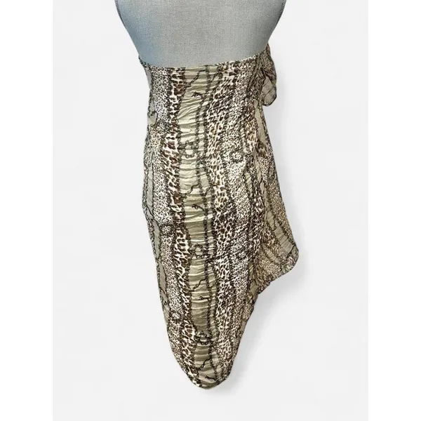 Leopard animal print sarong Swim Cover up Resortwear - Image 2