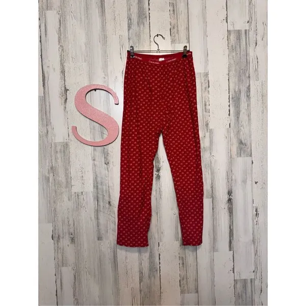 Calvin Klein red pajama pants size small - Image 2